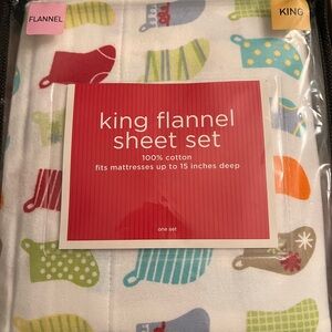 Flannel sheet set, king